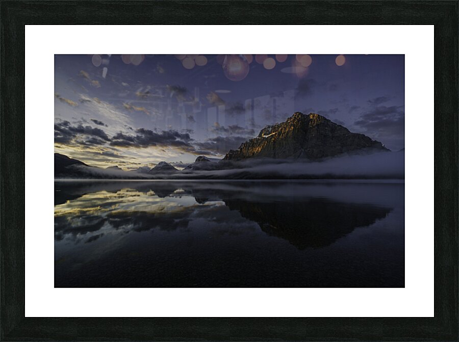 Bow Lake 3 Picture Frame print