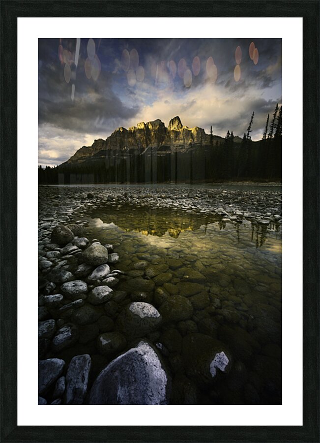 Castle Mountain Picture Frame print