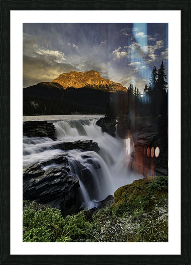 Athabasca falls Picture Frame print
