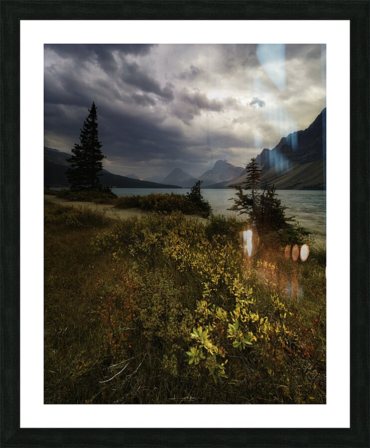 Bow Lake 9 Picture Frame print