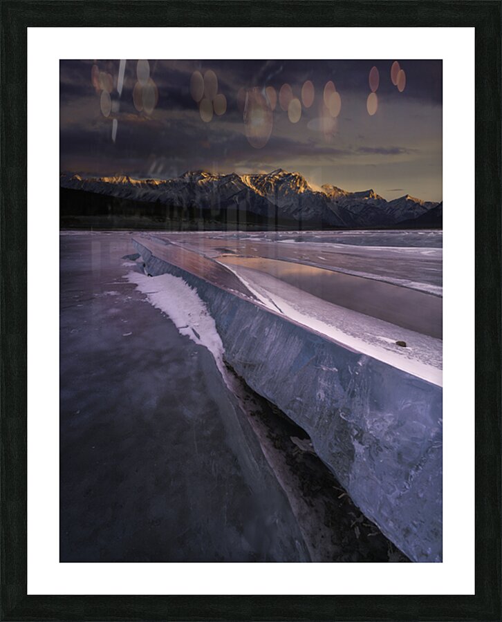 Fractured Lake Picture Frame print