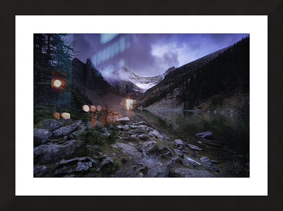 Lake Agnes Winter Picture Frame print