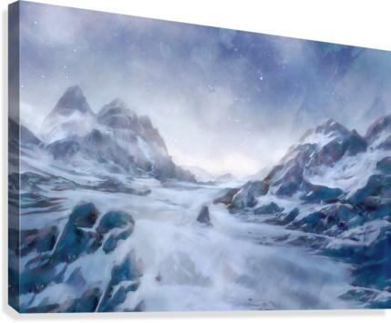 Celestial Mountains Wyoming Canvas Print