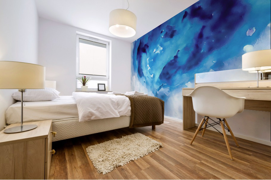 Abime Bleu Mural print
