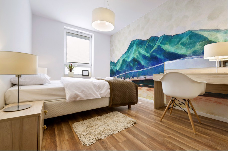 Emerald Mountain Mural print