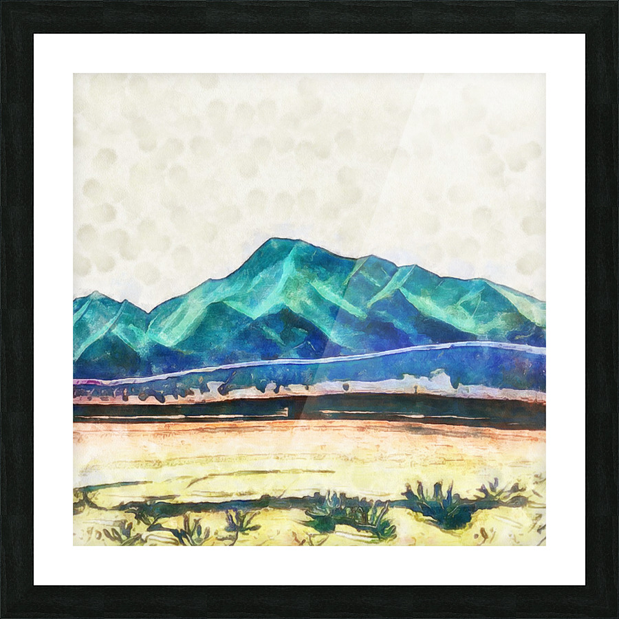 Emerald Mountain Picture Frame print