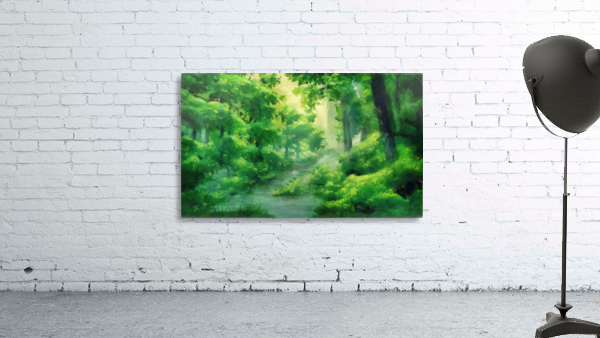 Warming Green Forest Wall Preview