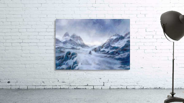 Celestial Mountains Wyoming Wall Preview