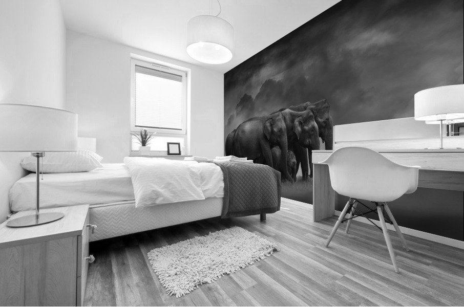 Move with time Mural print