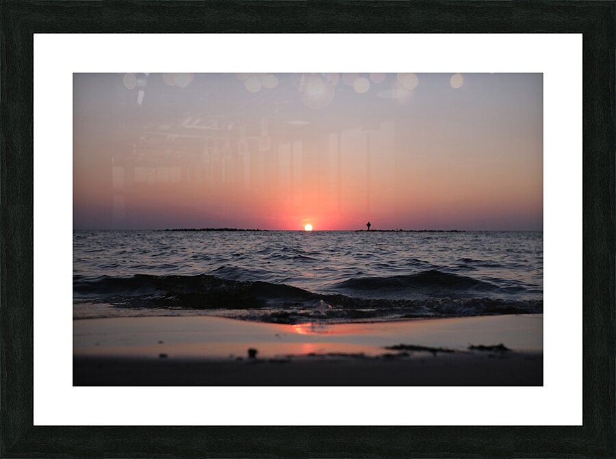 Sunset at Cypremort Point Beach - LA Picture Frame print