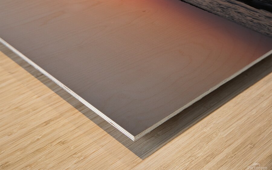 Sunset at Cypremort Point Beach - LA Wood print