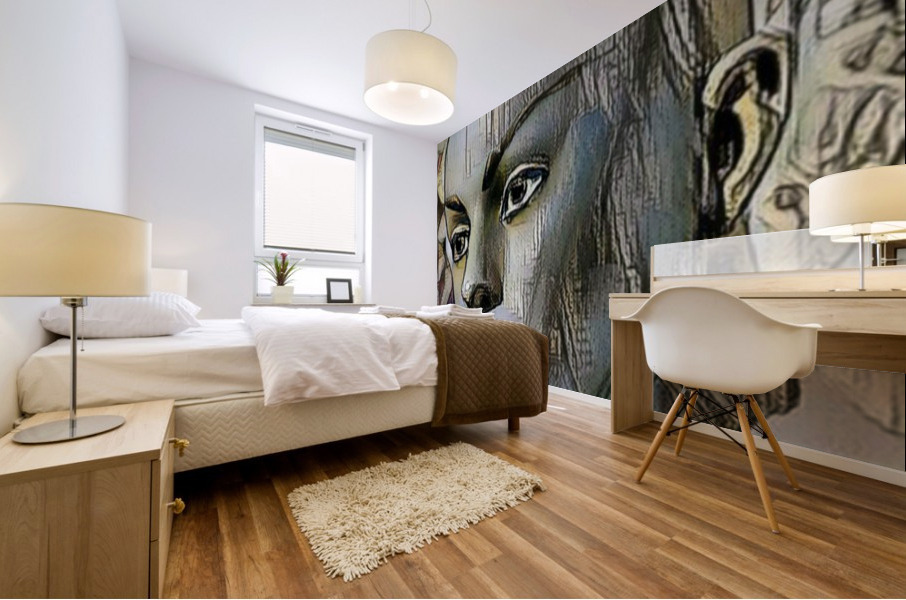  Mannequin Sci-Fi Art Mural print