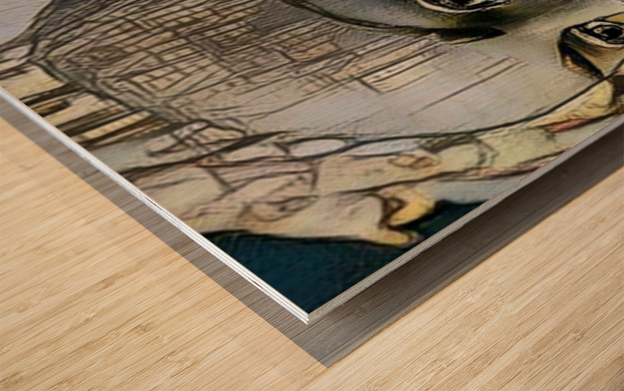  Mannequin Sci-Fi Art Wood print