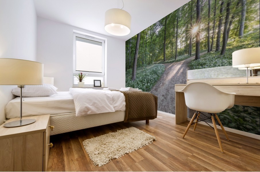 Wild Garlic Path Mural print
