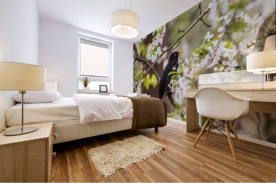 Blackbird Mural print