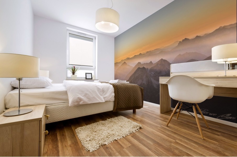 The Alps Mural print