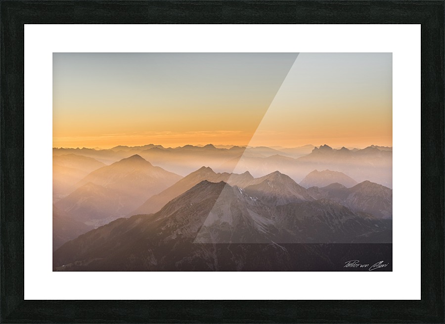 The Alps Picture Frame print
