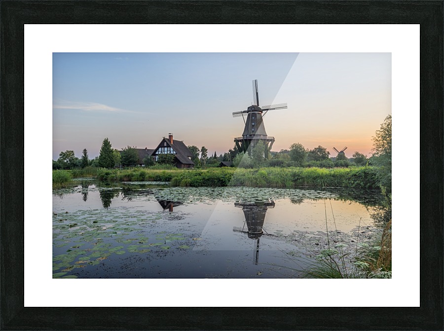Mill Evening Picture Frame print