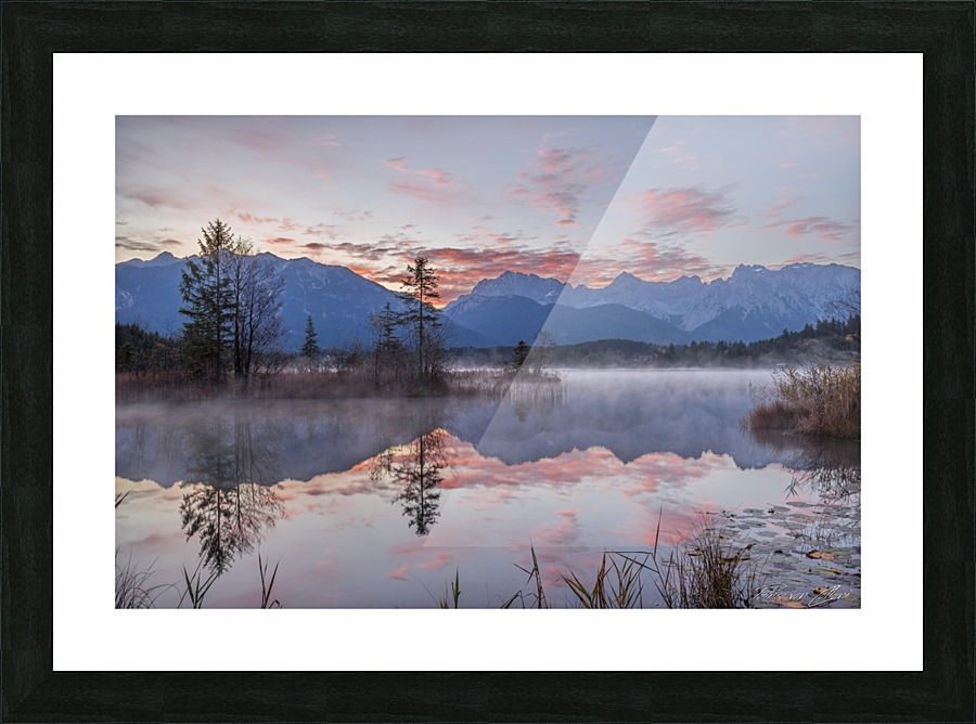 Karwendel Burning Picture Frame print