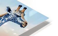 BLUE GIRAFE HD Metal print