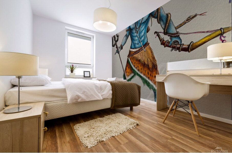Shiv Sketch Mural print