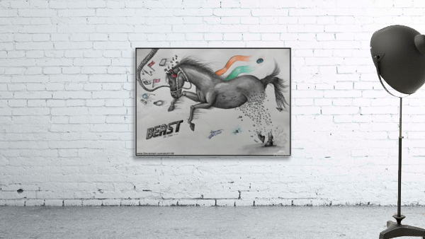 Horse Visual Art Wall Preview