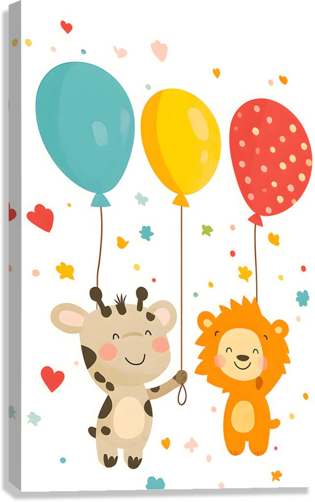 Giraffe Lion Balloons