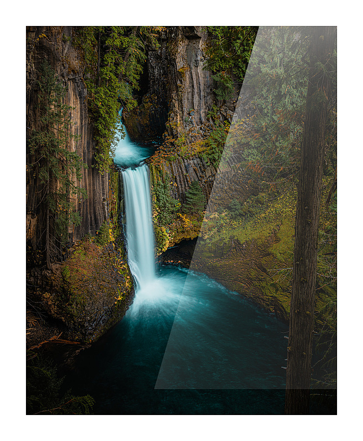 Oregon Waterfalls Picture Frame print