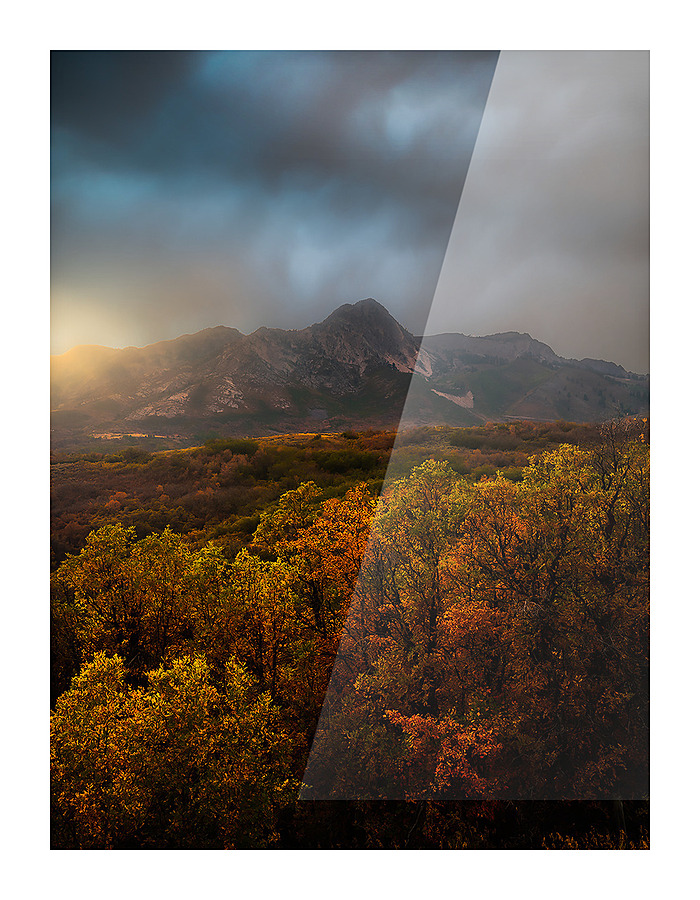 Snowbasin Fall Picture Frame print