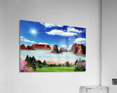 RED ROCK ISLAND 2 Acrylic Print