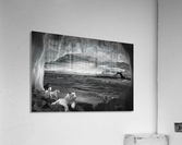CAVE BEACH - bw Acrylic Print