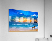 BLUE WET Acrylic Print