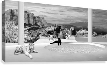 ASPEN CATS - bw Canvas Print