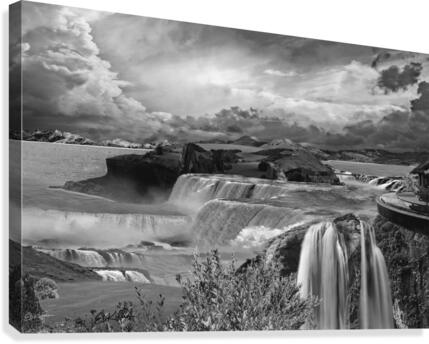 GREEN ISLAND - bw Canvas Print