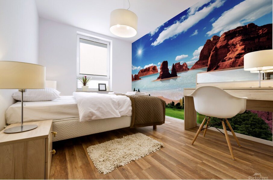 RED ROCK ISLAND 2 Mural print