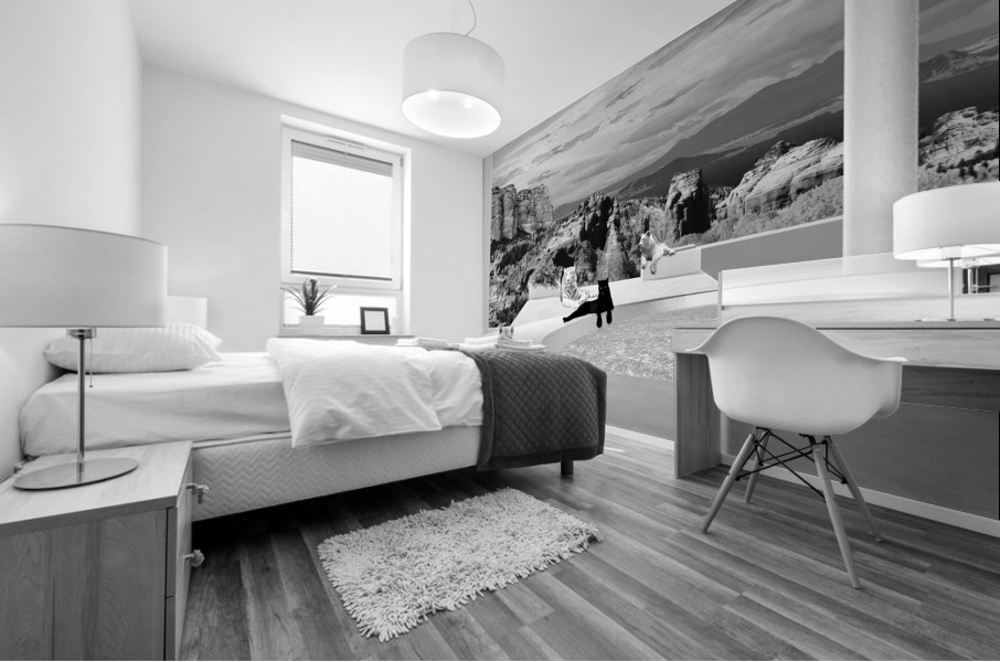 ASPEN CATS - bw Mural print