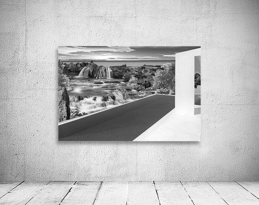 WHITE POOL bw Wall Preview