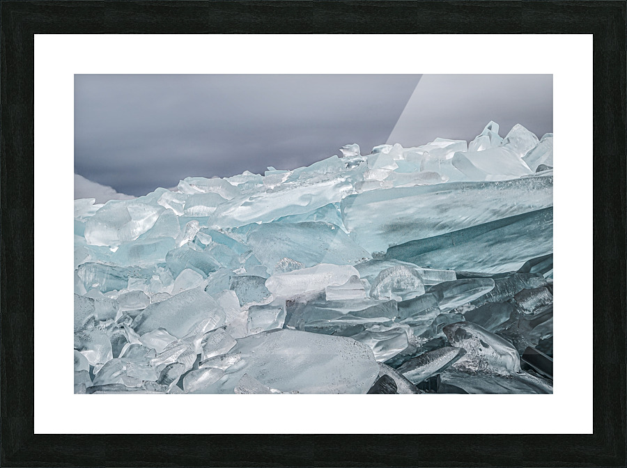 BLUE ICE I Picture Frame print