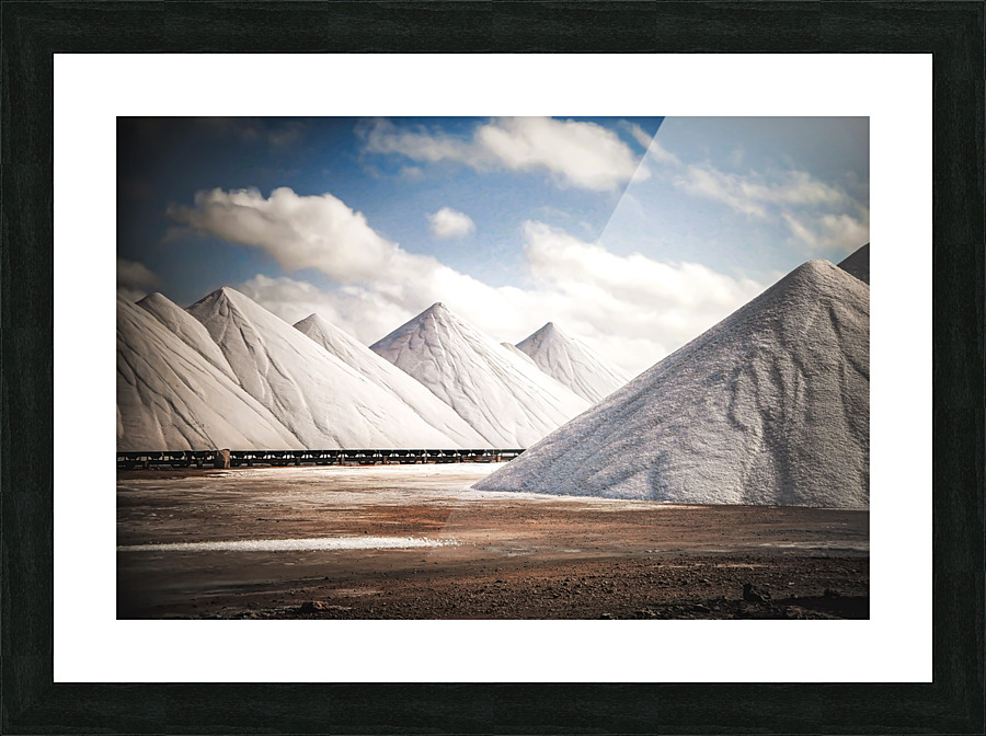 SALT PYRAMIDS I Picture Frame print