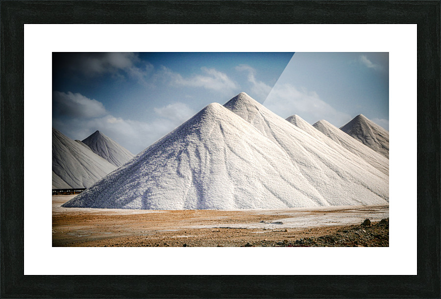 SALT PYRAMIDS III Picture Frame print