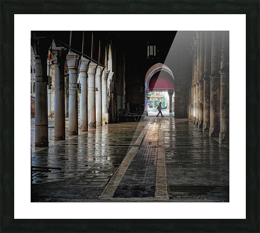 WALKING BY Picture Frame print