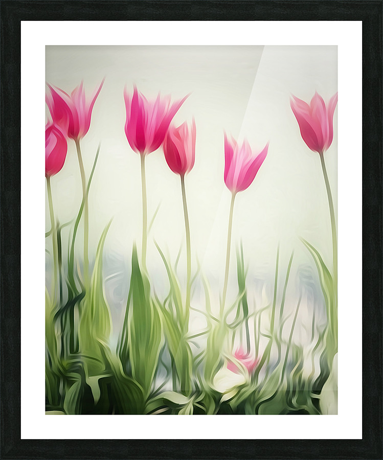 PINK TULIPS Picture Frame print