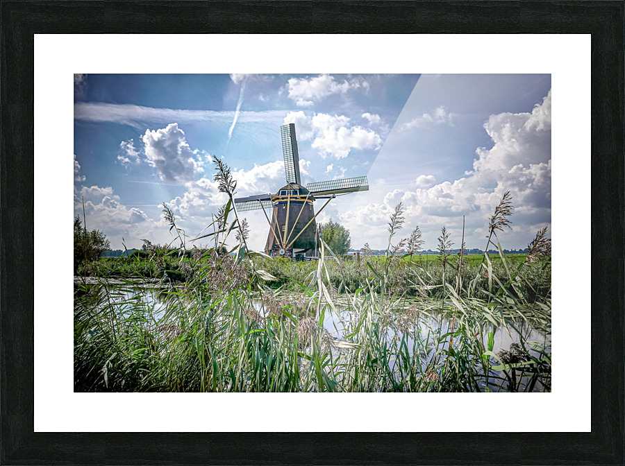 DUTCH WINDMILL Picture Frame print