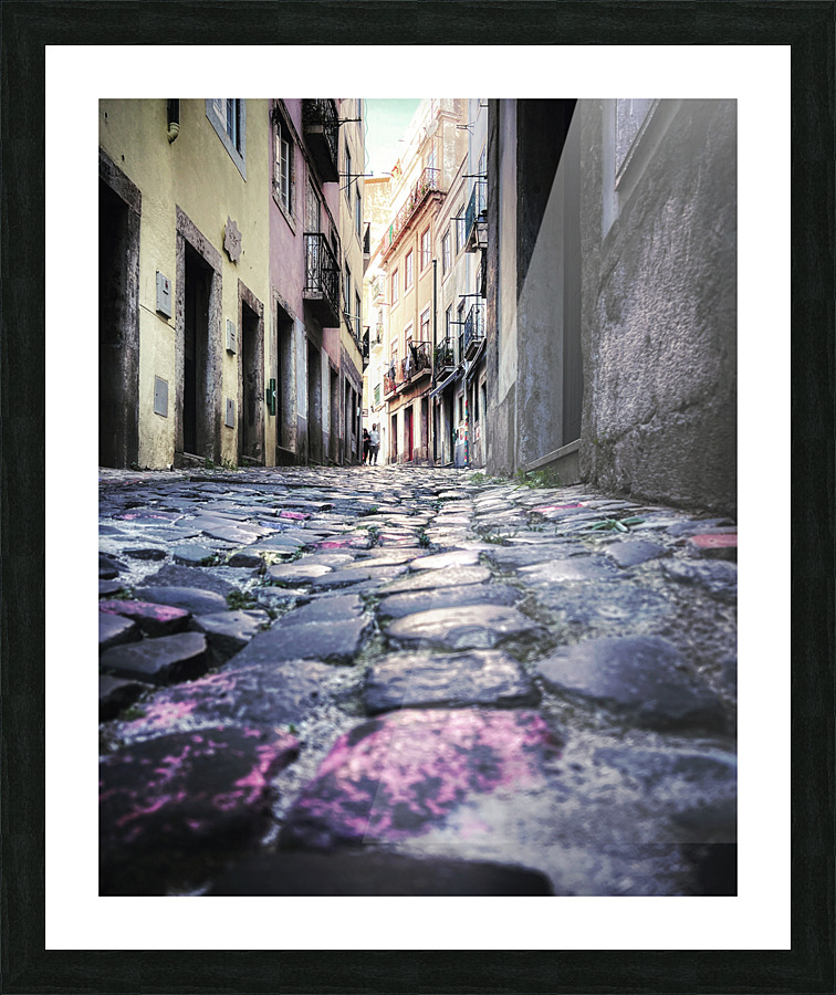 COBBLED STONE LISBON Picture Frame print