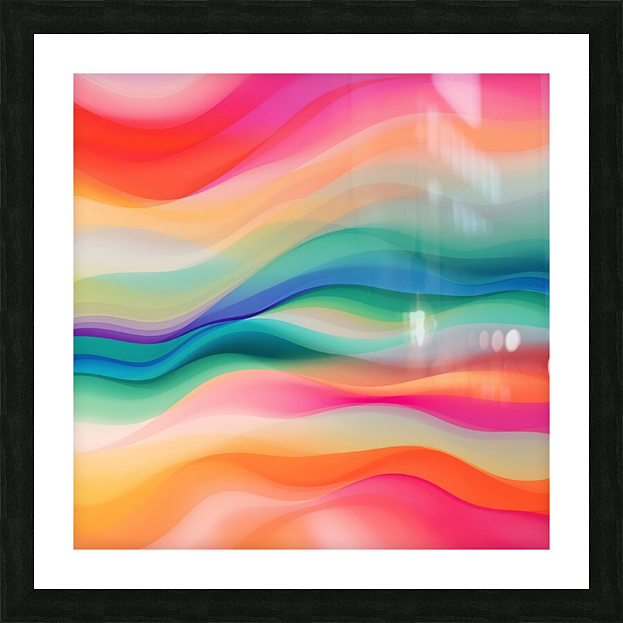 Vibrant Abstract Color Fields Flow Harmony Picture Frame print