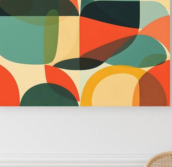Urban Geometry Retro Shapes Dynamic Pattern by HASAG