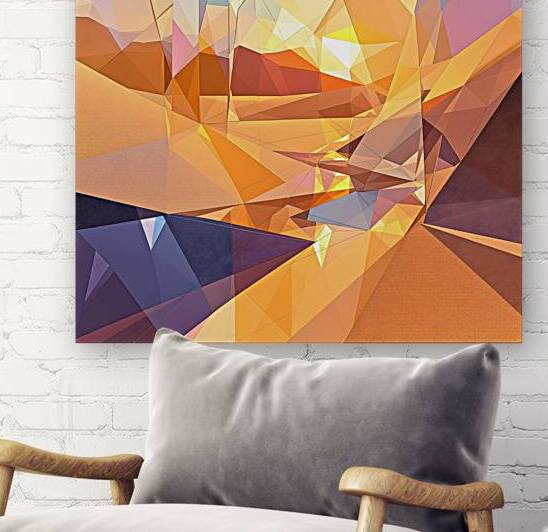 Geometric Mirage Prism Shapes Desert Light by HASAG