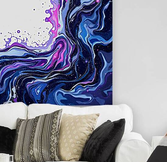 Stellar Tide Cosmic Liquid Galaxy Flow by HASAG