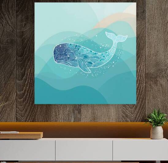 Zen Ocean Spirit Whale Flow Silence by HASAG