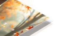 Adorable Sloth Celebrating Fall HD Metal print